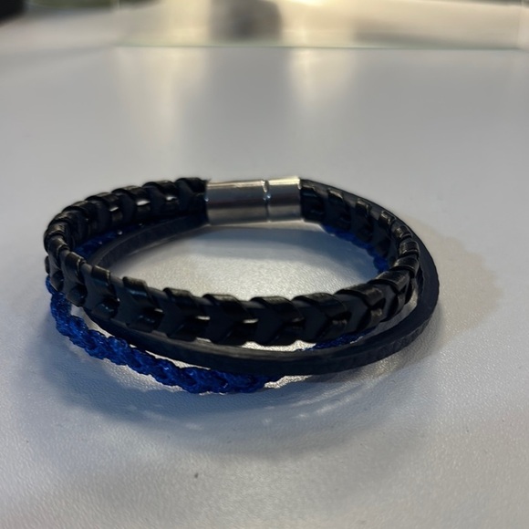 Other - Black and Blue Braided Bracelet